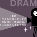 【最新】パク・ボゴム主演『グッドボーイ』の配信日・視聴方法、全16話のあらすじを解説！