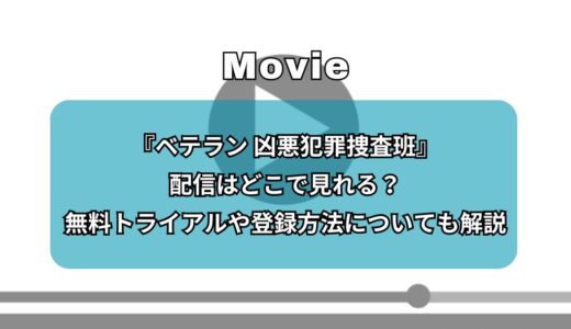 『ベテラン 凶悪犯罪捜査班』配信はどこで見れる？無料トライアルや登録方法についても解説