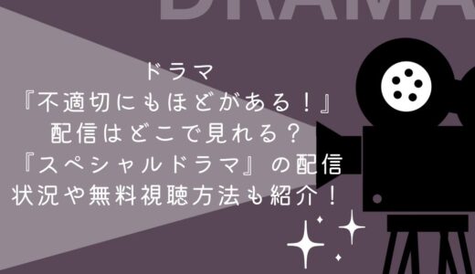 ドラマ『不適切にもほどがある！』配信はどこで見れる？『スペシャルドラマ』の配信状況や無料視聴方法も紹介！