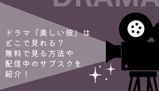ドラマ『美しい彼』はどこで見れる？無料で見る方法や配信中のサブスクを紹介！