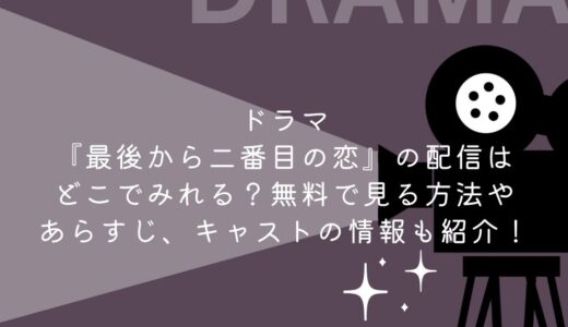 ドラマ『最後から二番目の恋』の配信はどこでみれる？無料で見る方法やあらすじ、キャストの情報も紹介！